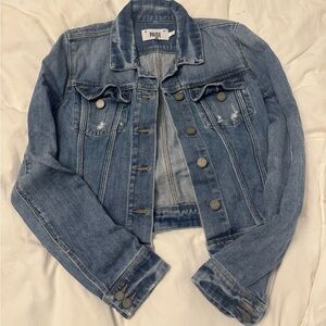 PAIGE Distressed Blue Denim Jacket - Size S